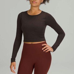 Lululemon Ebb to Street Long Sleeve Shirt in French Press